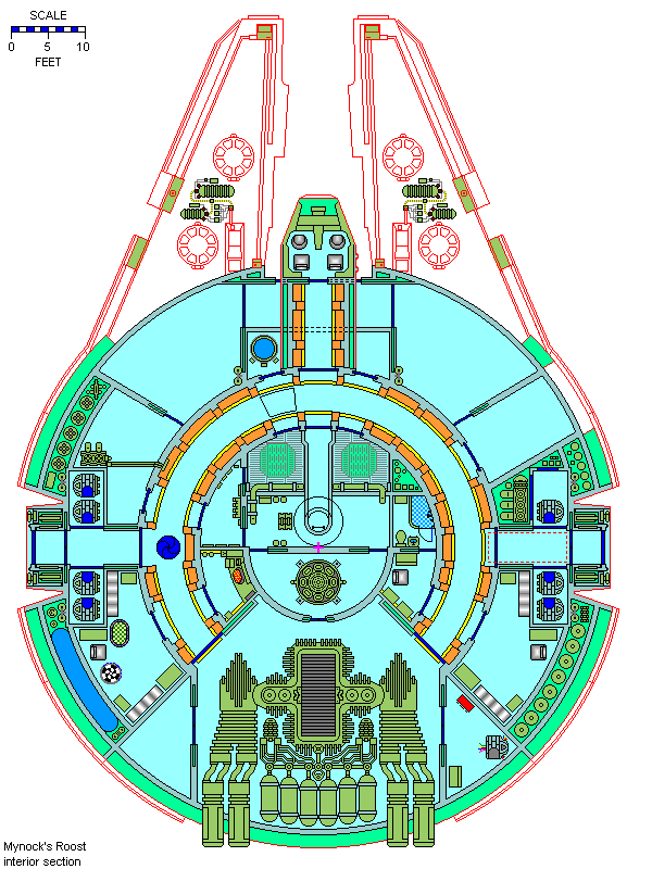 · Mynock's Roost Deckplan drawn by: Frank V Bonura