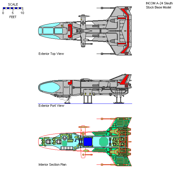 · Old A-24 Sleuth Deckplan drawn by: Frank V Bonura