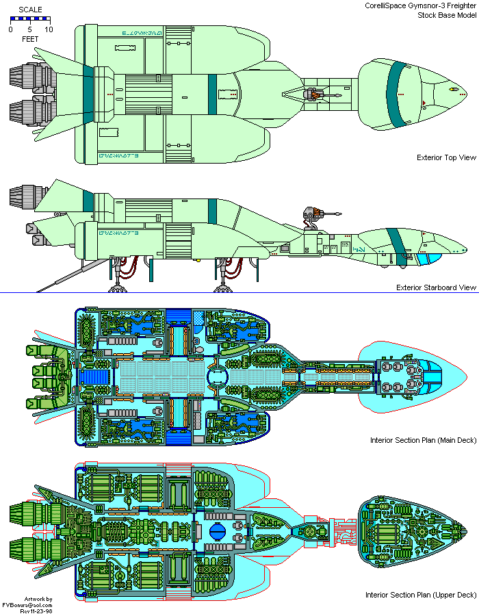 · Old Gymsnor-3 Deckplan drawn by: Frank V Bonura