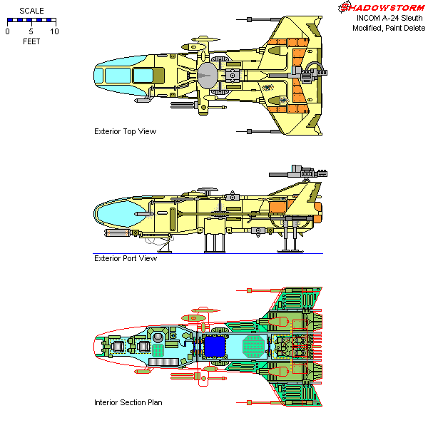 · Old Shadowstorm Modified A-24 Deckplan drawn by: Frank V Bonura