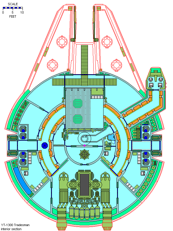 · YT-1300 Tradesman Deckplan drawn by: Frank V Bonura