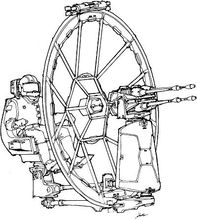 Gunport Concept Art for the Millenium Falcon, Artist: Joe Johnston