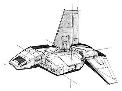 Sentinel Landing Craft from The Essential Guide to Vehicles and Vessels, Artist: Doug Chiang