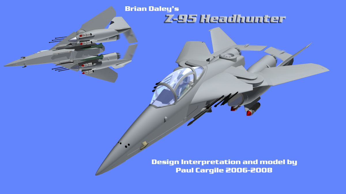 Brian Daley's Z-95 Headhunter 3D Model, Artwork by: Paul S Cargile