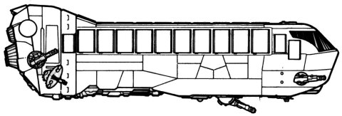 · Gamma-class· Artist: Karl Martin· Source:"Imperial Sourcebook"· first edition, page 49· Publisher: West End Games®